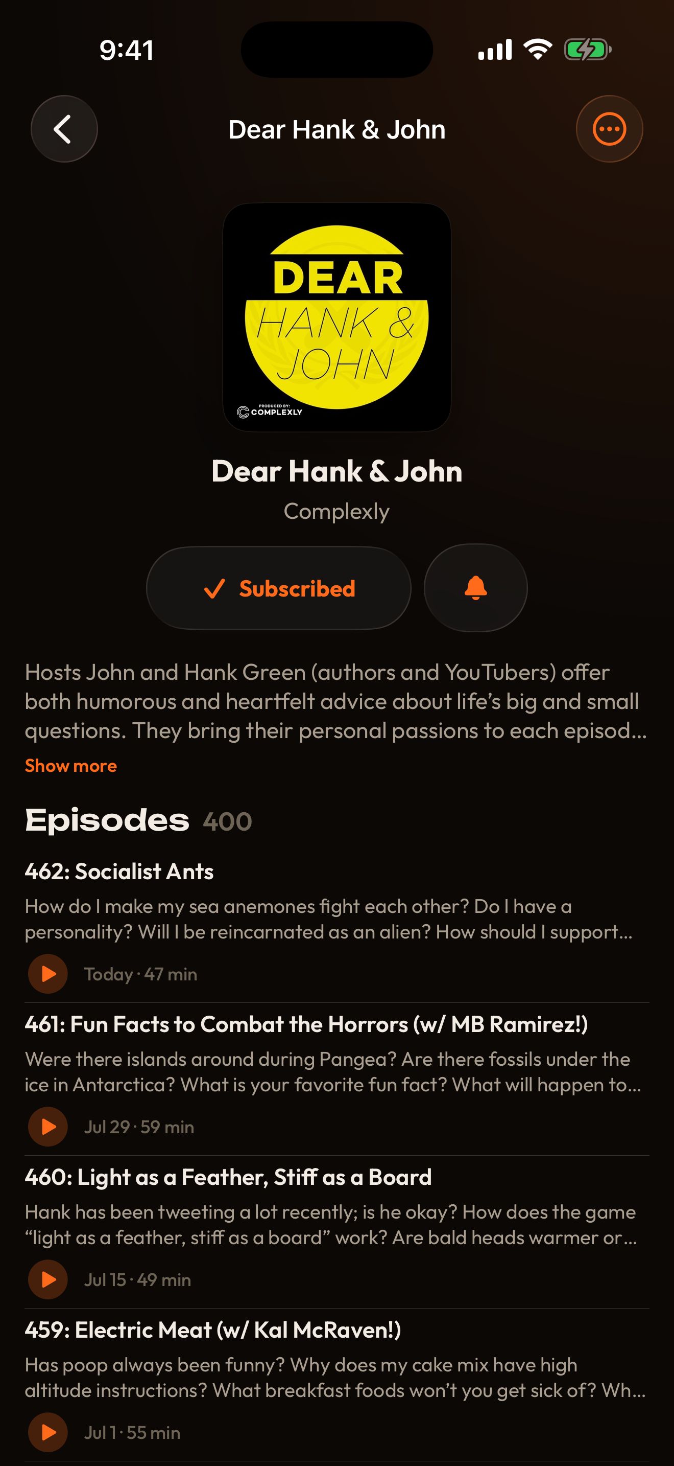 Invader screenshot — Podcast detail